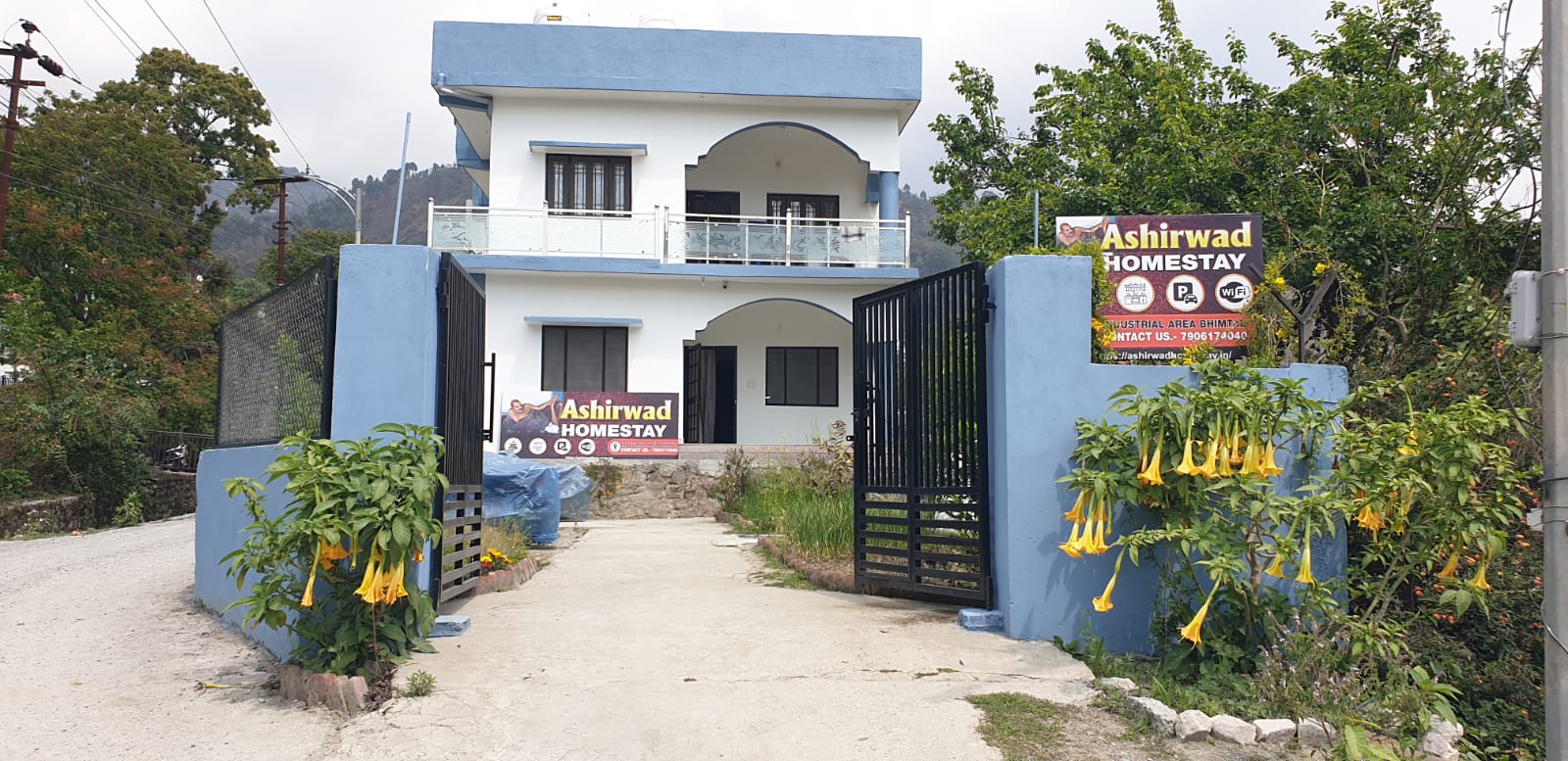 Ashirwad Homestay signboard