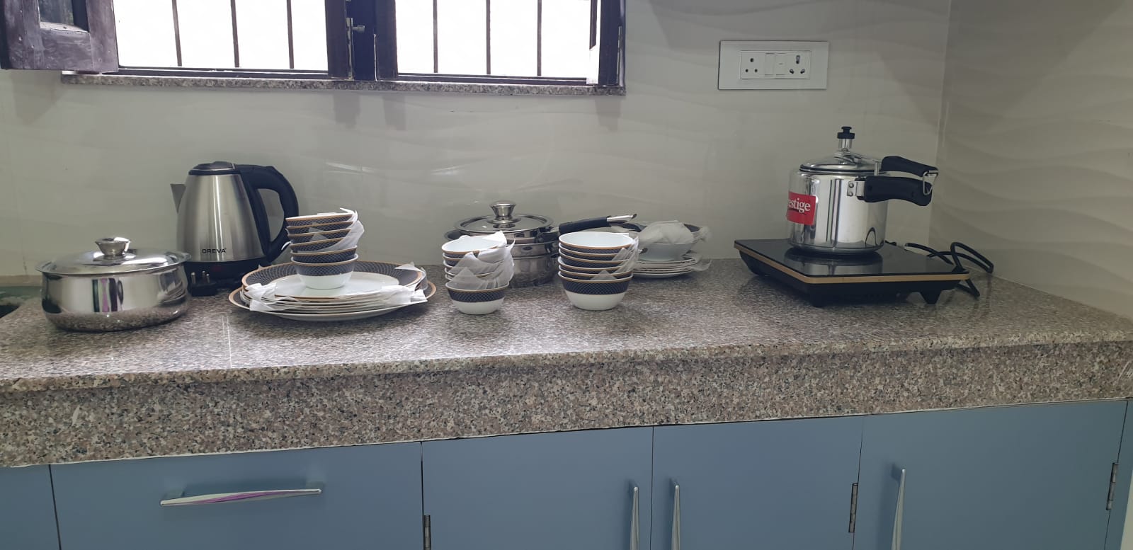 Kitchen countertop with all utensils