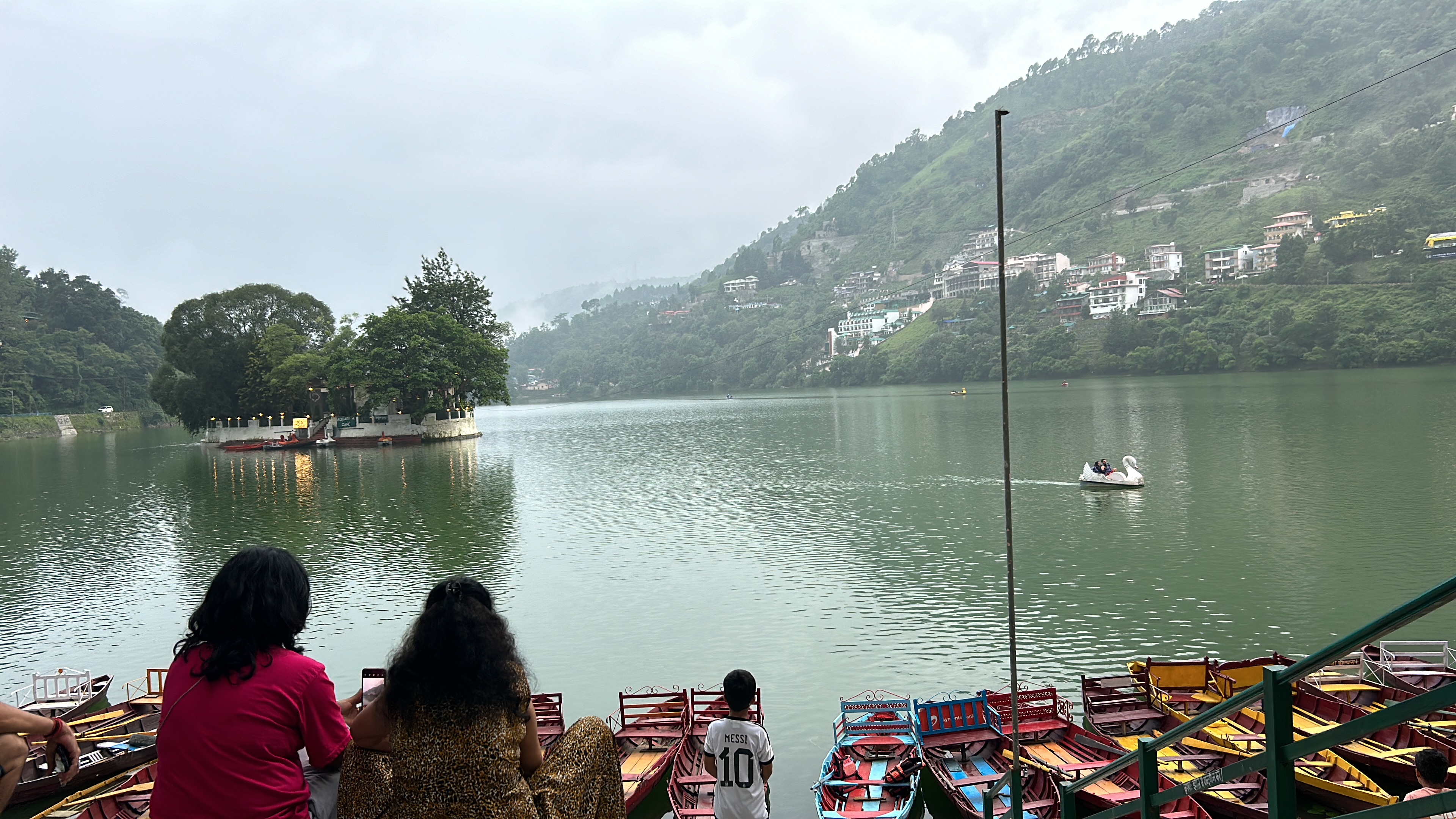 Nainital — colourful wooden boats on the famous Naini Lake