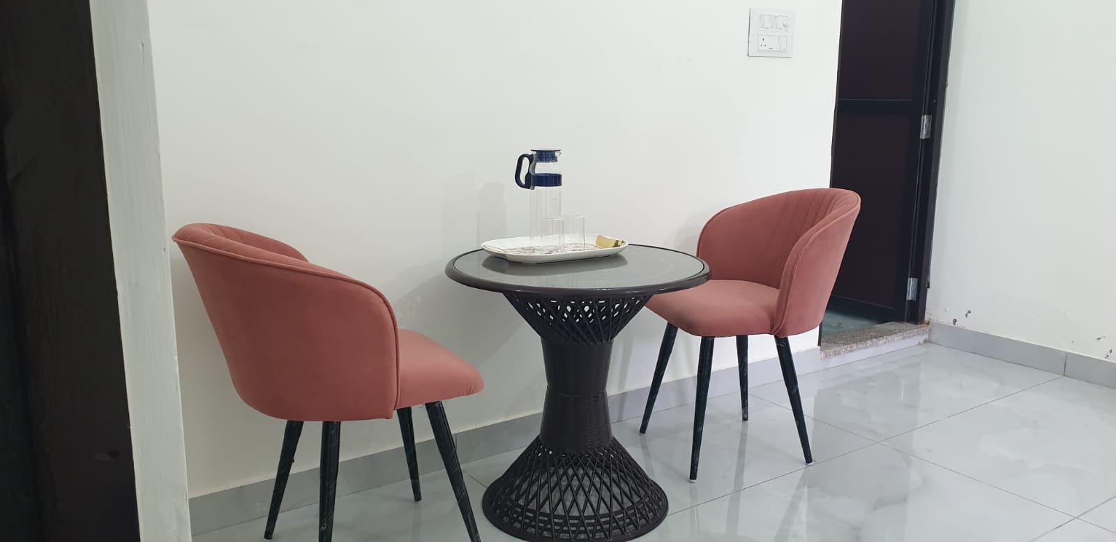 Hall seating area with chairs